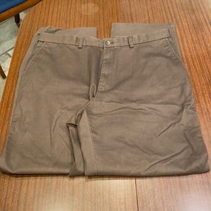 Haggar casual work pants, brown, size 38/34